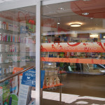Farmacia Orba. Puerta